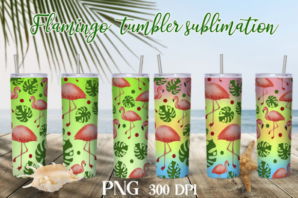Download Flamingo Tumbler Sublimation Design - Tumbler Collection