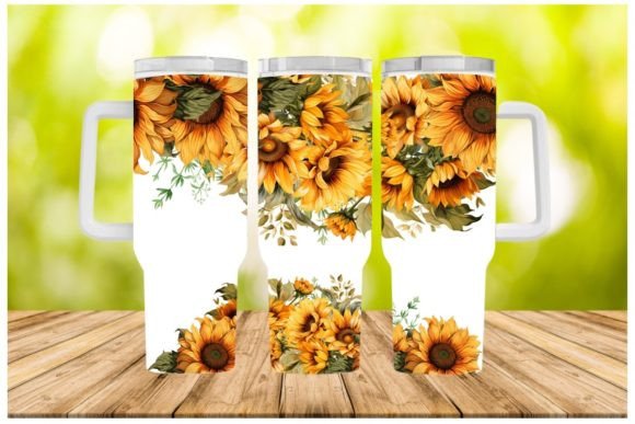 Download 40oz Quencher Tumbler Wrap Sunflowers - Tumbler Collection