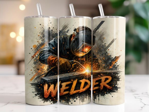 Download Welder Skinny Tumbler Wrap Sublimation - Tumbler Collection