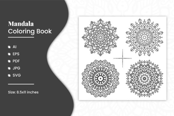 Download Mandala Coloring Kids Page 4in1 Design - 4in1 Collection