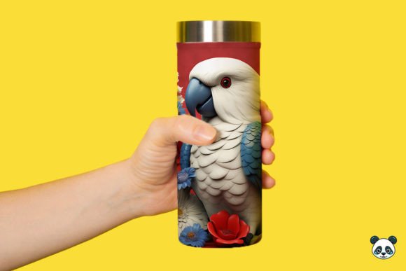 Download Patriotic 3D Parrot Tumbler Wrap Png 4 - Tumbler Collection