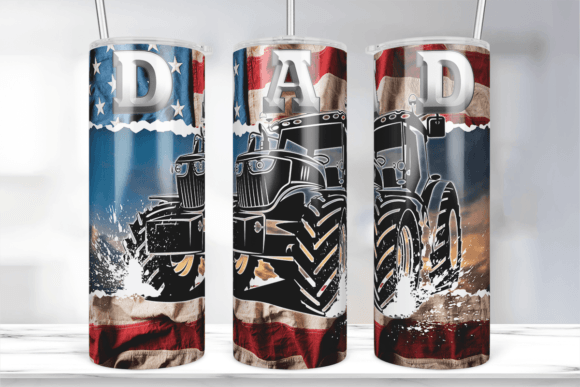 Download Farmer Dad Tractor 20oz Tumbler Wrap - Tumbler Collection