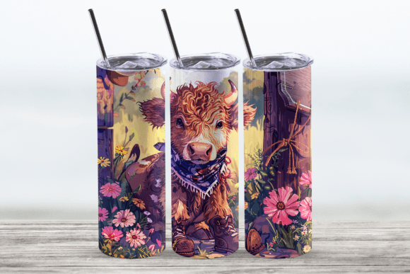 Download 20oz Highland Cow Tumbler Wrap - Tumbler Collection