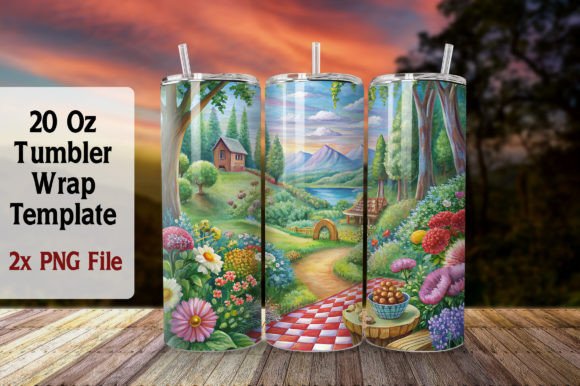 Download Summer 20oz Tumbler Wrap Sublimation PNG - Tumbler Collection