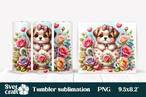 Download Cute Dog Sublimation Tumbler Design - Tumbler Collection