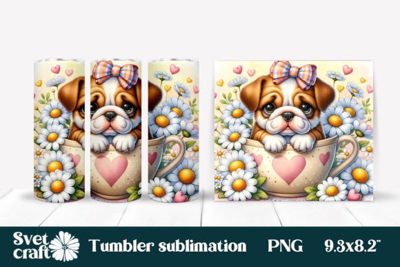 Download Cute Dog Sublimation Tumbler Design Wrap - Tumbler Collection