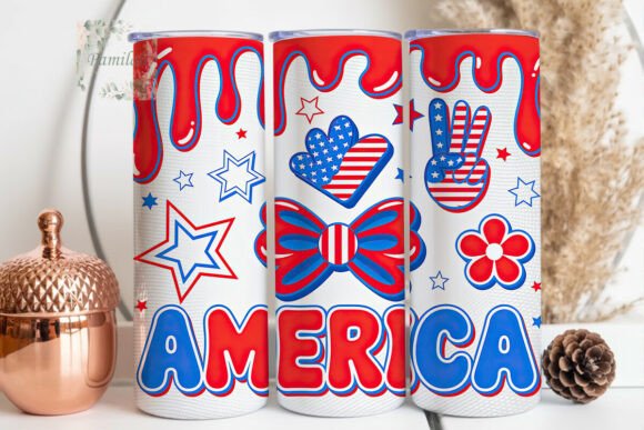 Download Patriotic Americana 20oz Tumbler Wrap - Tumbler Collection