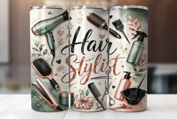 Download Hair Stylist 20oz Tumbler Wrap PNG - Tumbler Collection