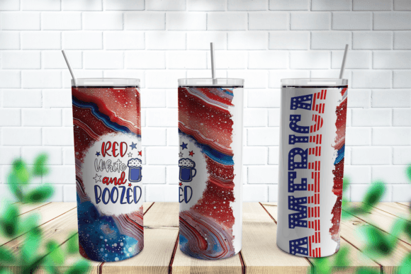 Download Red White and Boozed July 4th Tumbler - Tumbler Collection