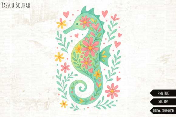 Download Seahorse Sublimation Png, Summer Design - Sublimation png Collection