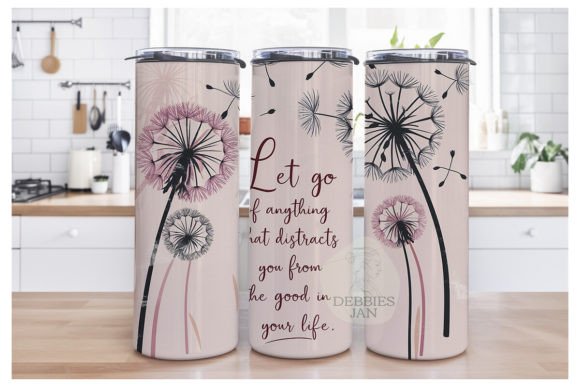 Download Dandelion Inspirational Tumbler Wrap Png - Tumbler Collection