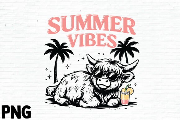 Download Highland Cow Summer Clipart - Premium Bundle