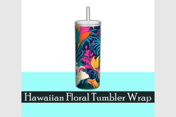 Download Hawaiian Flowers Floral Tumbler Wrap - Tumbler Collection