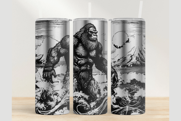 Download Bigfoot 20oz Laser Tumbler Wrap SVG - Tumbler Collection