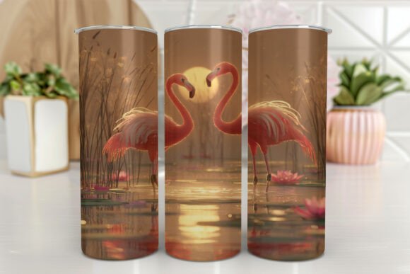 Download Flamingo Tumbler Design Colorful - Tumbler Collection