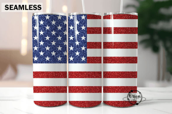 Download American Flag Glitter Tumbler Wrap PNG - Tumbler Collection