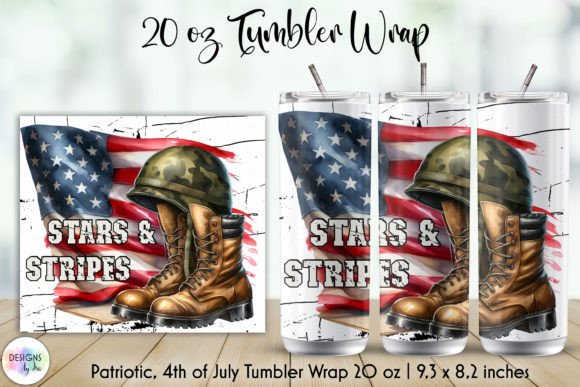 Download Stars and Stripes Patriotic Tumbler Wrap - Tumbler Collection
