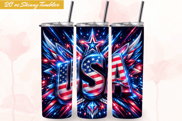 Download 4th of July Butterfly Tumbler Wraps PNG - Tumbler Collection