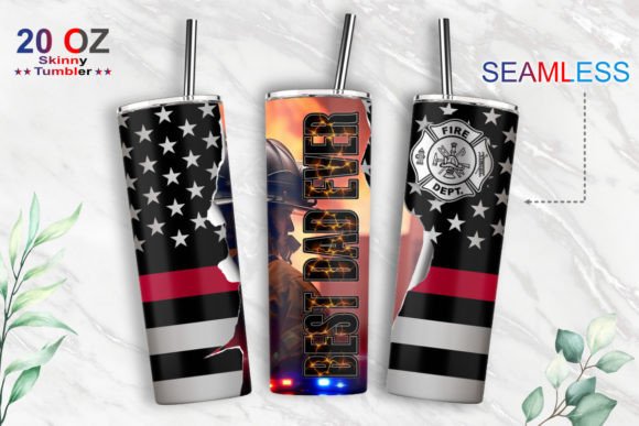 Download Best Dad Ever Firefighter Tumbler - Tumbler Collection