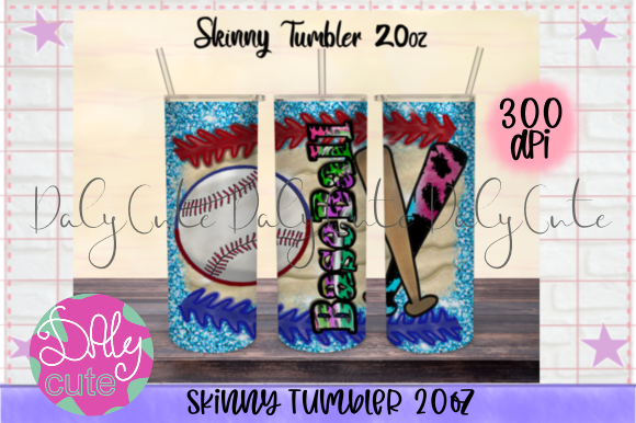 Download Baseball Tumbler PNG, 20oz Skinny Tumble - Tumbler Collection