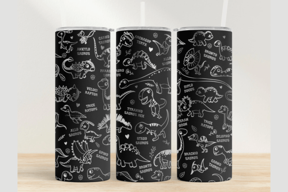 Download Dinosaur Pattern 20oz Laser Tumbler Wra - Tumbler Collection
