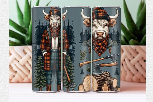 Download Highland Cow Tumbler Wrap - Tumbler Collection