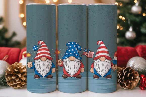 Download Patriotic Gnomes Celebration Tumbler - Tumbler Collection