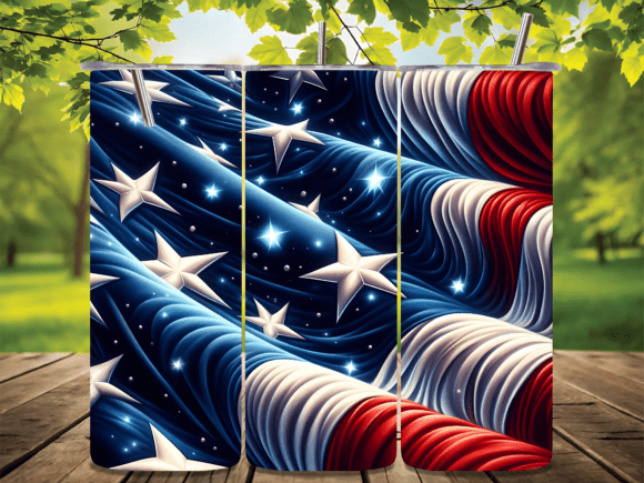 Download USA Glowing Stars and Stripes Tumbler - Tumbler Collection