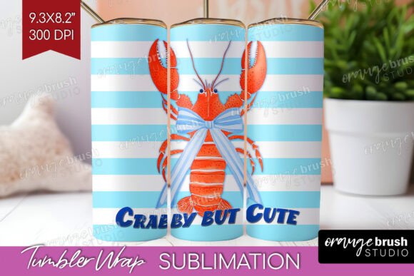 Download Lobster Nautical Tumbler Wrap PNG - Tumbler Collection