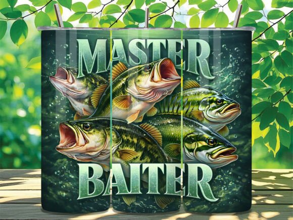 Download Master Baiter Bass Fishing Tumbler Wrap - Tumbler Collection