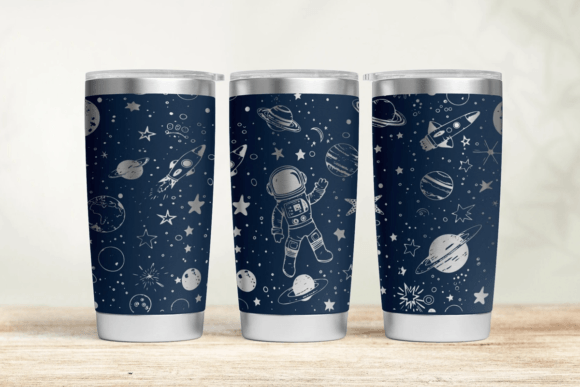 Download Space 30oz 20oz Laser Tumbler Wrap SVG - Tumbler Collection