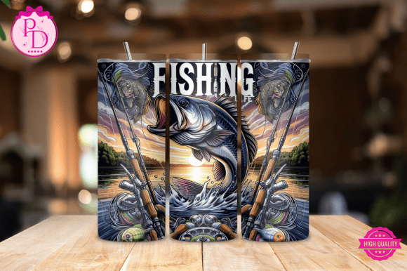 Download Fisherman 20oz Tumbler Wrap - Tumbler Collection