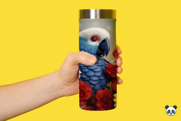 Download Patriotic 3D Parrot Tumbler Wrap Png 5 - Tumbler Collection