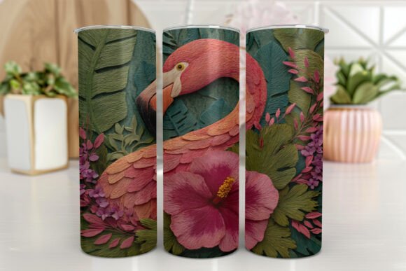 Download Flamingo Tumbler Design Colorful - Tumbler Collection