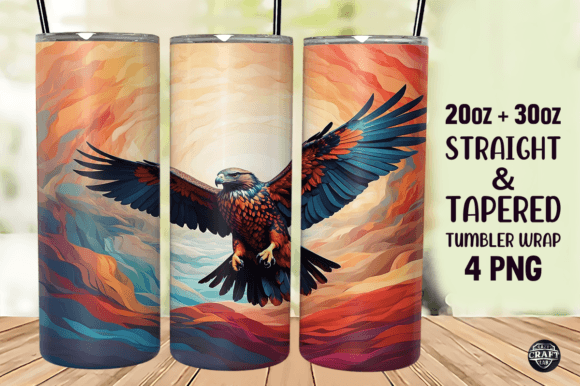 Download Colorful Bird Flying Tumbler Wrap 20oz - Tumbler Collection