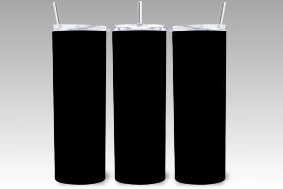Download Solid Black Color 20 Oz Tumbler Wrap PNG - Tumbler Collection