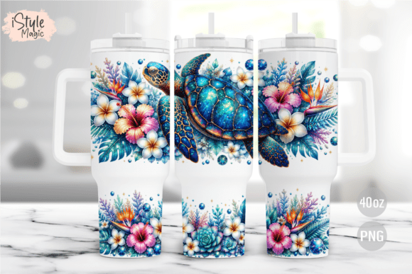 Download Sea Turtle 40oz Tumbler Wrap PNG - Tumbler Collection
